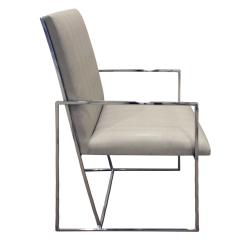 Milo Baughman Milo Baughman Set of 6 Dining Chairs with Angled Backs 1970s - 618607