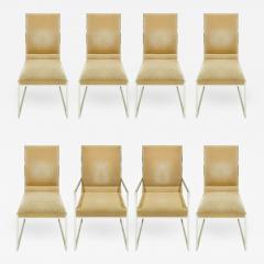 Milo Baughman Milo Baughman Set of 8 High Back Crome Dining Chairs 1970s - 315348