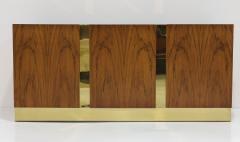 Milo Baughman Milo Baughman Sideboard in Rosewood and Brass - 3526253