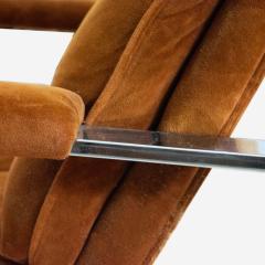 Milo Baughman Milo Baughman Style Flat Bar Lounge Armchair - 2917026