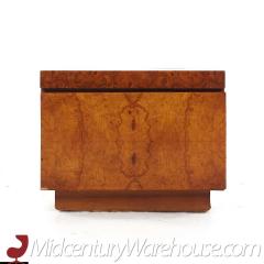 Milo Baughman Milo Baughman Style Lane Mid Century Burlwood Nightstand - 3688692