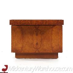 Milo Baughman Milo Baughman Style Lane Mid Century Burlwood Nightstand - 3688697