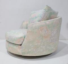 Milo Baughman Milo Baughman Style Large Swivel Tub Lounge Chair - 4613333