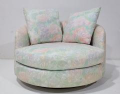 Milo Baughman Milo Baughman Style Large Swivel Tub Lounge Chair - 4613336