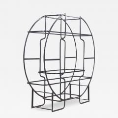 Milo Baughman Milo Baughman Style Mid Century Black and Glass Etagere Display Shelving - 3891292