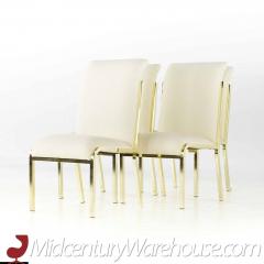 Milo Baughman Milo Baughman Style Mid Century Brass Dining Chairs Set of 4 - 3691858
