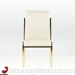 Milo Baughman Milo Baughman Style Mid Century Brass Dining Chairs Set of 4 - 3691859