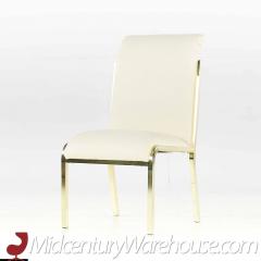 Milo Baughman Milo Baughman Style Mid Century Brass Dining Chairs Set of 4 - 3691860