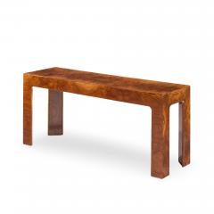Milo Baughman Milo Baughman Style Mid Century Burlwood Console Table - 4508898