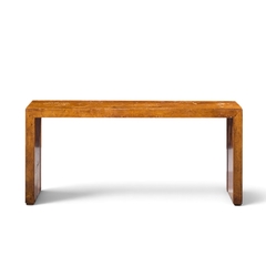 Milo Baughman Milo Baughman Style Mid Century Burlwood Console Table - 4788826