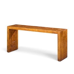 Milo Baughman Milo Baughman Style Mid Century Burlwood Console Table - 4788827