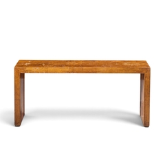 Milo Baughman Milo Baughman Style Mid Century Burlwood Console Table - 4788832