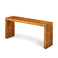 Milo Baughman Milo Baughman Style Mid Century Burlwood Console Table - 4788833