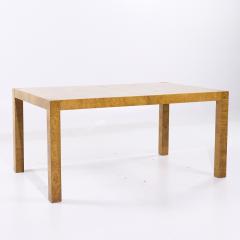 Milo Baughman Milo Baughman Style Mid Century Burlwood Expanding Dining Table with 2 Leaves - 4204722