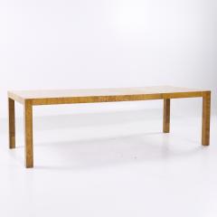Milo Baughman Milo Baughman Style Mid Century Burlwood Expanding Dining Table with 2 Leaves - 4204727