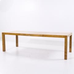 Milo Baughman Milo Baughman Style Mid Century Burlwood Expanding Dining Table with 2 Leaves - 4204728