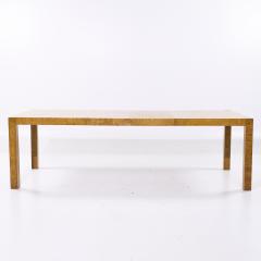 Milo Baughman Milo Baughman Style Mid Century Burlwood Expanding Dining Table with 2 Leaves - 4204729