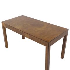 Milo Baughman Milo Baughman Style Mid Century Burlwood Parsons Desk - 3992822