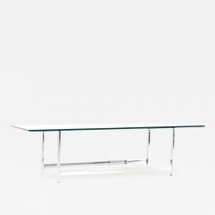 Milo Baughman Milo Baughman Style Mid Century Chrome and Glass Coffee Table - 3742801