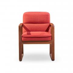 Milo Baughman Milo Baughman Style Mid Century Oak Dining Chairs Set of 6 - 4562275