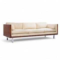 Milo Baughman Milo Baughman Style Mid Century Rosewood Case Sofa - 4369076