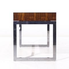 Milo Baughman Milo Baughman Style Mid Century Rosewood and Chrome Desk - 3970118