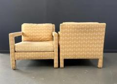 Milo Baughman Milo Baughman Style Pair of Parsons Chairs Mid Century - 3878034