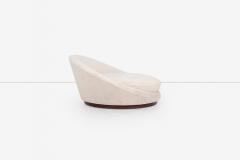 Milo Baughman Milo Baughman Style Satellite Chaise in Tan Faux Fur 1970 - 4240619