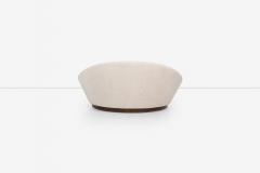 Milo Baughman Milo Baughman Style Satellite Chaise in Tan Faux Fur 1970 - 4240621