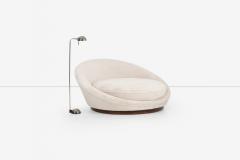 Milo Baughman Milo Baughman Style Satellite Chaise in Tan Faux Fur 1970 - 4240622