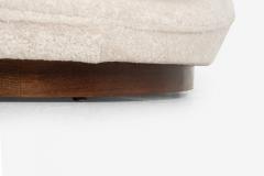 Milo Baughman Milo Baughman Style Satellite Chaise in Tan Faux Fur 1970 - 4240625