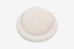 Milo Baughman Milo Baughman Style Satellite Chaise in Tan Faux Fur 1970 - 4240627
