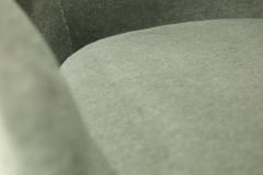 Milo Baughman Milo Baughman Style Teardrop Lounge Chairs in Vendome Mohair - 4416141