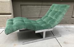 Milo Baughman Milo Baughman Style Wave Chaise Lounge - 423170