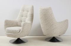 Milo Baughman Milo Baughman Swivel Club Chairs - 1992703