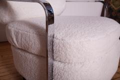 Milo Baughman Milo Baughman Swivel Lounge Chairs in Boucle 1960s Modern Design - 4654776