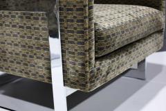 Milo Baughman Milo Baughman T Frame Chairs in Kelly Wearstler Velvet - 2347356