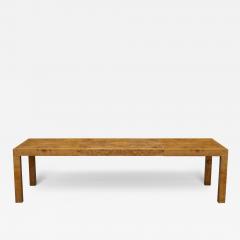 Milo Baughman Milo Baughman Thayer Coggin Extra Large Parsons Burl Dining Table w 2 Leaves - 4191489