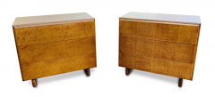 Milo Baughman Milo Baughman Thayer Coggin Pair Dressers or Nightstands Birdseye Maple 1970s - 2968422