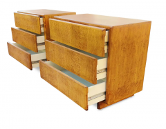 Milo Baughman Milo Baughman Thayer Coggin Pair Dressers or Nightstands Birdseye Maple 1970s - 2968432