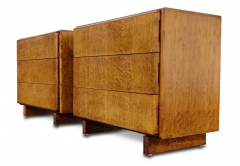 Milo Baughman Milo Baughman Thayer Coggin Pair Dressers or Nightstands Birdseye Maple 1970s - 2968452