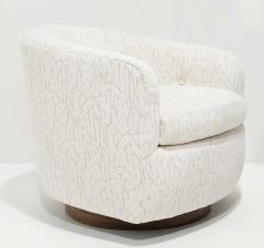 Milo Baughman Milo Baughman Tilt Swivel Lounge Chairs in Jessica Charles - 4219699