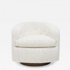 Milo Baughman Milo Baughman Tilt Swivel Lounge Chairs in Jessica Charles - 4221971