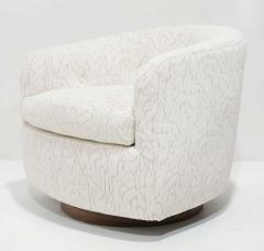 Milo Baughman Milo Baughman Tilt Swivel Lounge Chairs in Jessica Charles - 4219715