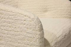 Milo Baughman Milo Baughman Tilt Swivel Lounge Chairs in Kelly Wearstler Off White Upholstery - 2307313