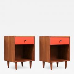Milo Baughman Milo Baughman Two Tone Lacquered Night Stands for Glenn of CA - 4177996