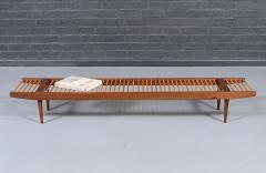 Milo Baughman Milo Baughman Two Tone Slatted Bench for Glenn of California - 4584234