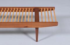 Milo Baughman Milo Baughman Two Tone Slatted Bench for Glenn of California - 4584239