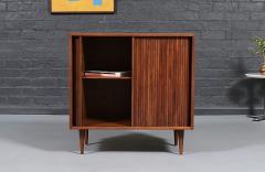 Milo Baughman Milo Baughman Walnut Tambour Cabinet for Glenn of California - 4594491