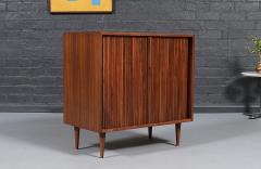 Milo Baughman Milo Baughman Walnut Tambour Cabinet for Glenn of California - 4594492